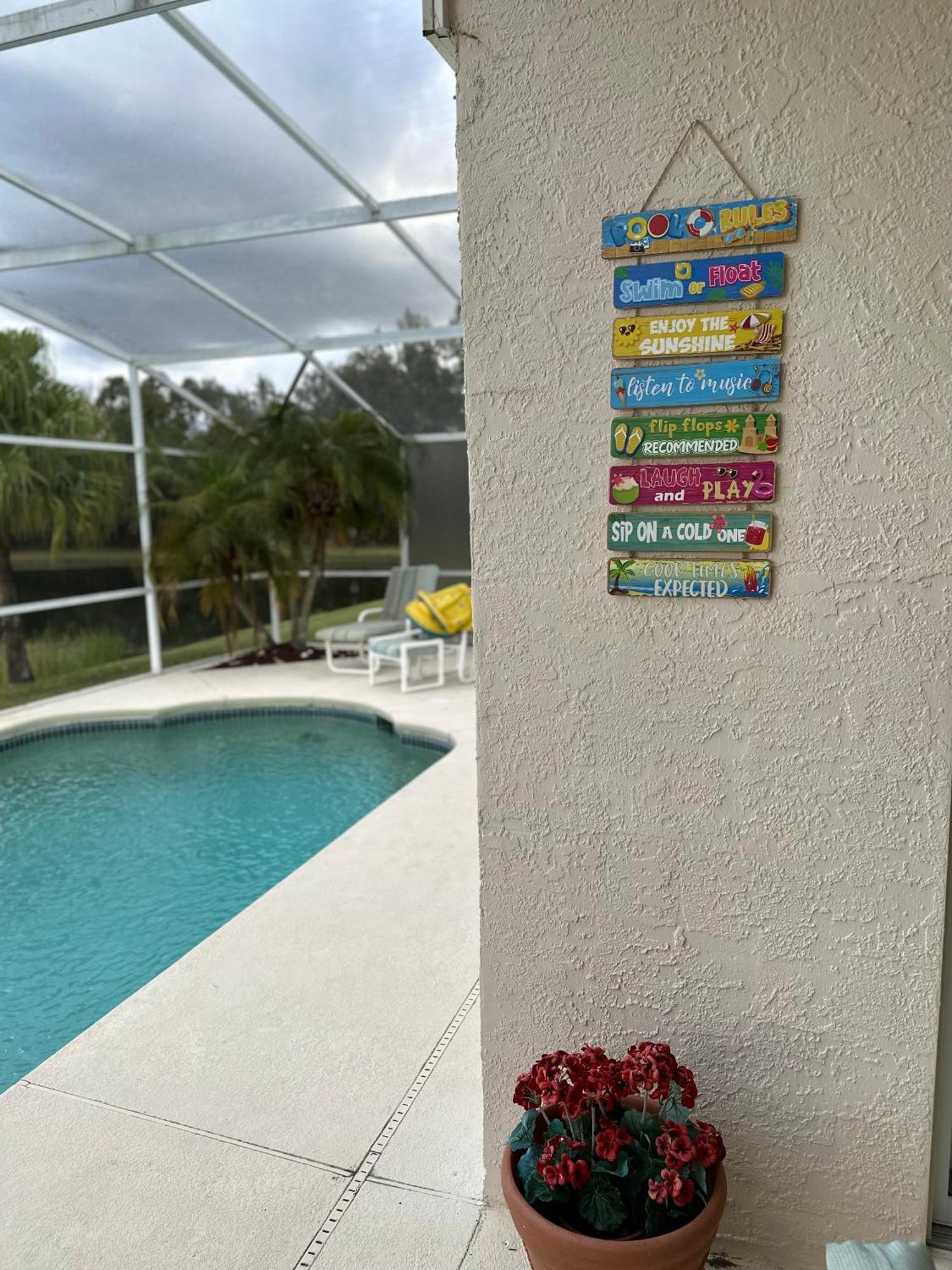 Private Pool With A Beautiful View Overlooking The Lake! Near Disney - Universal Kissimmee Dış mekan fotoğraf